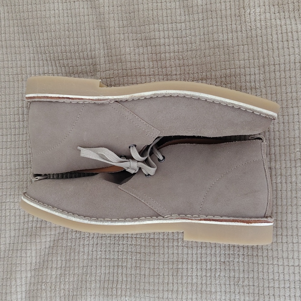 Alpine Design Ortholite Taupe Suede Ankle Chukka Loafer Boots Size 9.5 - Picture 7 of 11